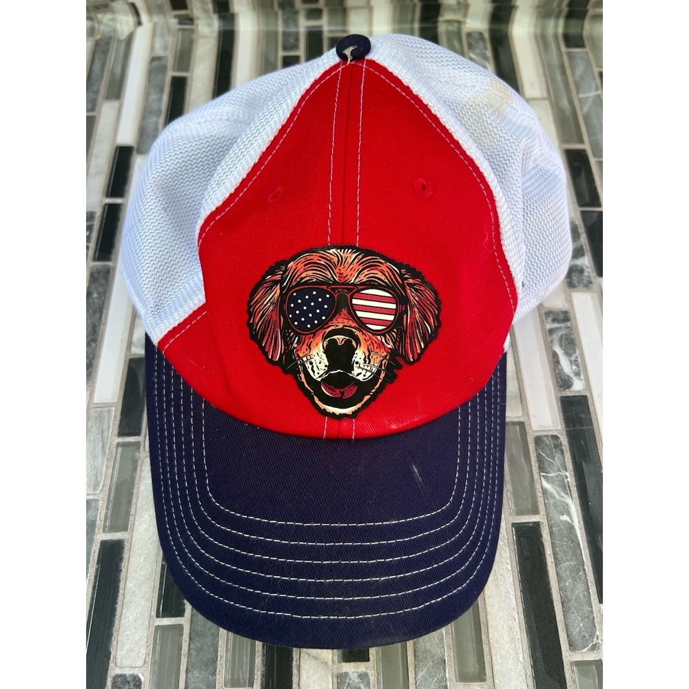 Wild‎ Tribute Patriotic Dog Adjustable Hat "4 The Parks"